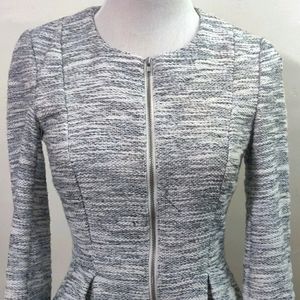Tweed Pleated Blazer